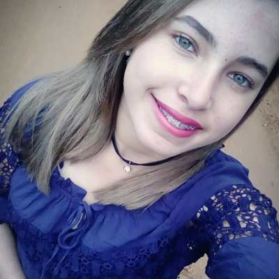 Carla Veronica - Aluna do Curso de Operador de Computador